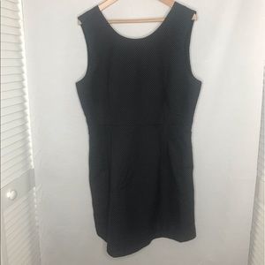 GAP Sleeveless Black dress small white polka dot